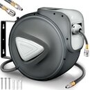 Druckluftschlauch Aufroller Automatik 15 m Grau