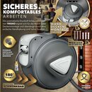 Druckluftschlauch Aufroller Automatik 15 m Grau