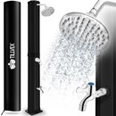 tillvex Solardusche 35L Schwarz inklusive Schutzhaube Gartendusche Pooldusche Camping Pool Solar Auen Dusche Regendusche
