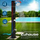 tillvex Solardusche 35L Schwarz inklusive Schutzhaube Gartendusche Pooldusche Camping Pool Solar Auen Dusche Regendusche