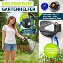 tillvex Schlauchtrommel Wasser 30+2m Schwarz mit Wandhalterung + Tragegriff | Schlauchaufroller mit Handbrause und Gartenschlauch | 180� Schwenkbar | Wand-Schlauchbox mit Aufroll-Automatik