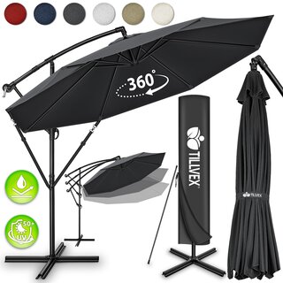 tillvex Sonnenschirm  3m Ampelschirm Gartenschirm...