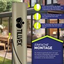 tillvex Sonnenschirm Braun  3m Ampelschirm Gartenschirm Marktschirm Kurbel Balkon Alu Neigbar