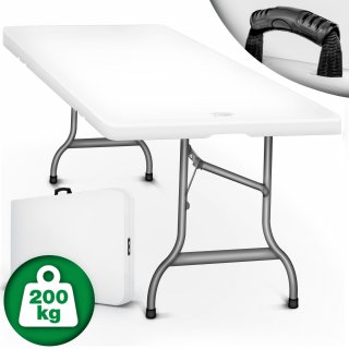 tillvex Gartentisch klappbar Kunststoff 180x75cm |...