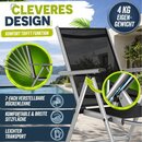 tillvex Aluminium-Gartenstuhl, Silber
