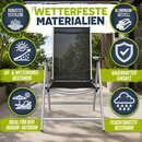 tillvex Aluminium-Gartenstuhl, Silber