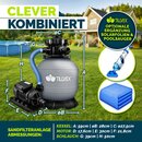 tillvex� Sandfilteranlage mit Pumpe Filteranlage Sandfilter Filterkessel Pool Filterpumpe Grau
